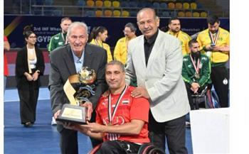 حسن مصطفى يهنئ منتخب الكراسي المتحركة ويشيد بالتنظيم المصري للمونديال اليد 
