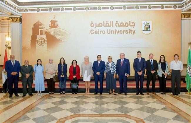 رئيس جامعة القاهرة يبحث مع وفد مجلس الشيوخ الفرنسي تعزيز علاقات التعاون
