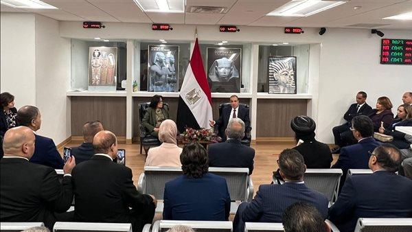 وزير الخارجية يتفقد القنصلية العامة في نيويورك ويلتقي بعض ممثلي الجالية 