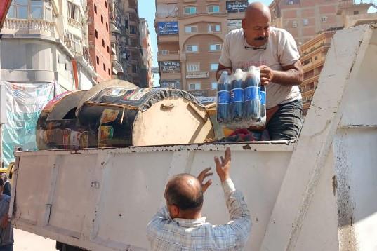 حملة لإزالة الإشغالات بشارع المحجوب بالغربية 