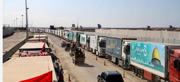  "إكسترا نيوز": دخول 70 شاحنة مساعدات غذائية إلى قطاع غزة