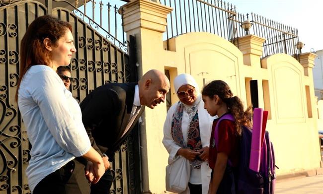 وزير التعليم يجري زيارة لمدرسة النيل الدولية للاطمئنان على انتظام العملية التعليمية