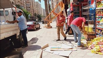   60 محضرا وإنذارا في حملة بشوارع العجمي بالإسكندرية 