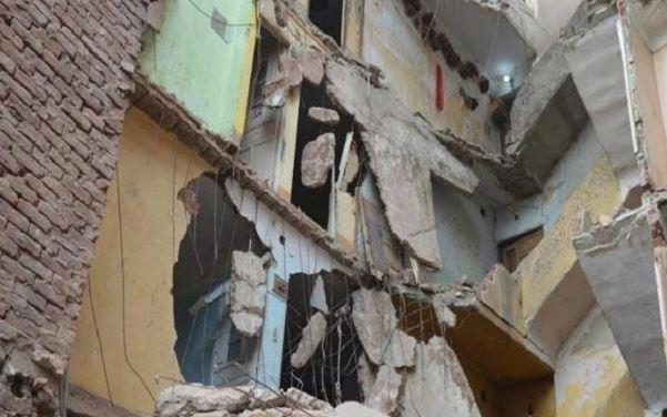 انهيار عقار مكون من 4 طوابق بحلمية الزيتون بالقاهرة