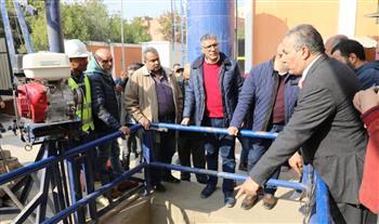 محافظ الجيزة : انتهاء الأعمال الإنشائية لمحطة رفع الصرف الصحي بقرية المنوات بأبو النمرس