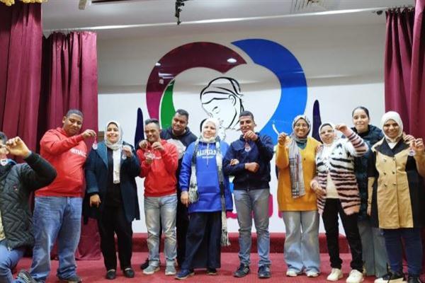 ورشة فنية للأطفال ذوي الهمم في احتفالات قصور الثقافة بالعام الجديد
