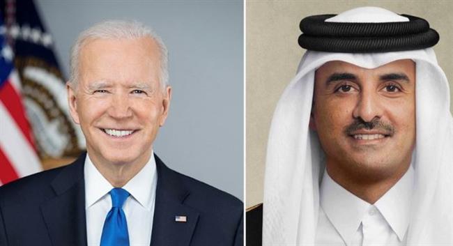 أمير قطر يبحث هاتفيًا مع الرئيس الأمريكي الأوضاع في غزة والتطورات الإقليمية والدولية