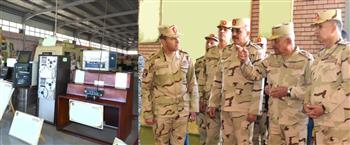   وزير الدفاع يتفقد أحد تشكيلات قوات الدفاع الجوى ويلتقى عددا من المقاتلين