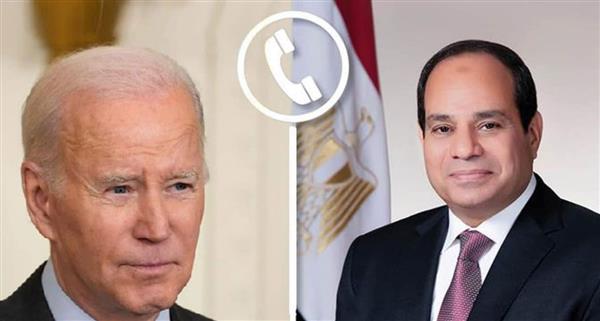 السيسي وبايدن يبحثان جهود الوساطة للتوصل لاتفاق وقف النار بـ غزة