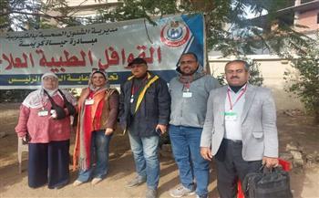 القليوبية .. فحص وعلاج  1189 مواطنا في قافلة طبية مجانية