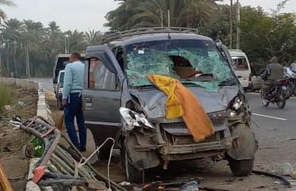 ننشر أسماء 5 متوفين و15 مصابًا في حادث تصادم المنيا