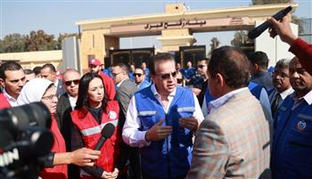   وزير الصحة يتفقد الحجر الصحي بمعبر رفح البري