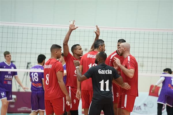 الأهلي مع بطل العراق والزمالك ضد الكويت الكويتي في البطولة العربية للطائرة بقطر