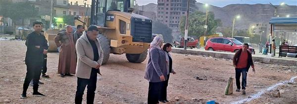 تنفيذا لتوجيهات محافظ سوهاج.. بدء العمل في إنشاء سوق الكوثر الحضري