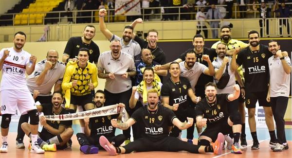 الزمالك يواجه الشرطة القطري في نصف نهائي البطولة العربية للطائرة
