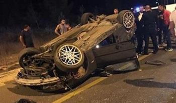 إصابة 6 أشخاص في حادث انقلاب سيارة على طريق الإسماعيلية بورسعيد