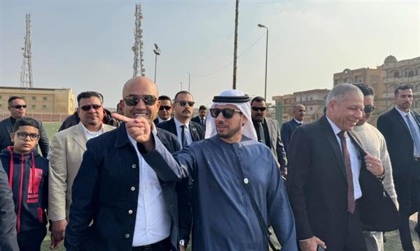 وفد إماراتي يزور نادي بني سويف للبدء في الاستثمار الرياضي