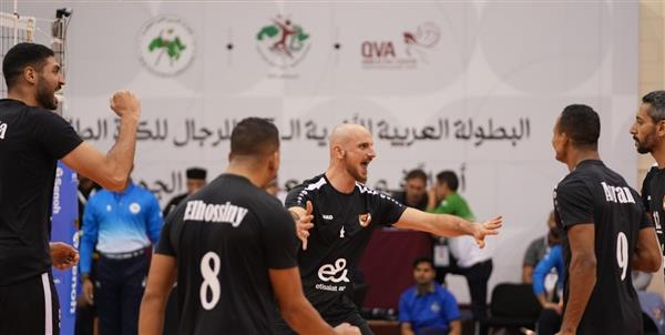 الأهلي يتأهل لنهائي البطولة العربية للطائرة بعد الفوز على السيب العماني