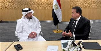   وزير الصحة يلتقي نظيره القطري لبحث سبل تعزيز التعاون بين الدولتين 