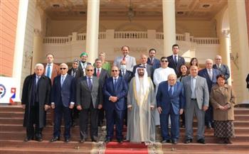   رئيس الجامعة البريطانية يستقبل رئيس البرلمان العربي لتعزيز التعاون الأكاديمي 