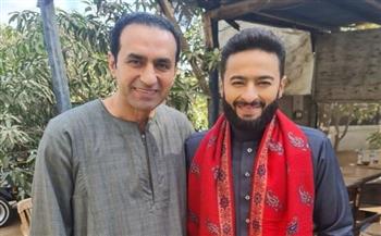   محمد يونس ينشر صورة من كواليس " المداح "