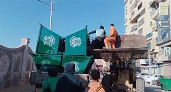  توزيع 156 حاوية معدنية لجمع القمامة في الدقهلية