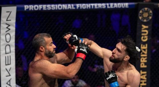 أحمد سامي بفوز ببطولة دوري المقاتلين المحترفين للفنون القتالية المختلطة بالإمارات