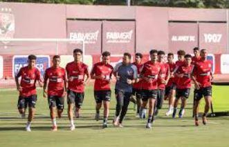 الأهلي يواصل تدريباته استعدادًا لمباراة مودرن سبورت
