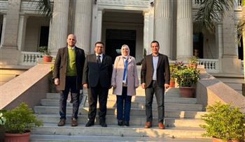   نائب رئيس جامعة بنها تستقبل عميد البحث العلمي بـ "العلوم التطبيقية بالأردن"