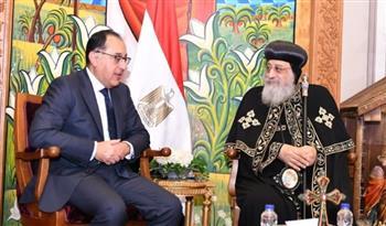 رئيس الوزراء يهنئ البابا تواضروس بعيد الميلاد المجيد