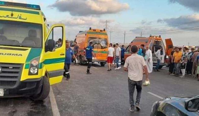 مصرع مواطن وإصابة 7 آخرين فى حادث تصادم بالبحيرة