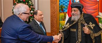   رئيس محكمة استئناف القاهرة يهنئ قداسة البابا تواضروس بعيد الميلاد المجيد