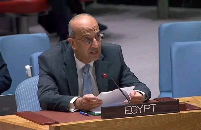 مندوب مصر بالأمم المتحدة يضع ٤ محددات لمعالجة الأوضاع الإنسانية فى السودان