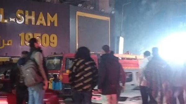 حريق داخل مطعم كرم الشام بشارع فيصل بالجيزة 