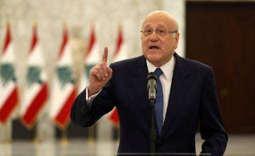 ميقاتي يعرب عن تفاؤله بانتخاب رئيس للبنان اليوم