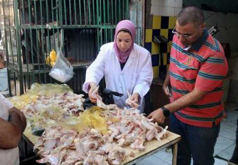 المنيا : ضبط 28 مخالفة وأغذية غير صالحة للاستهلاك الآدمي
