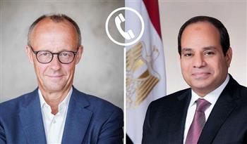   الرئيس السيسي يتلقى اتصالًا هاتفياً من المستشار الألماني فريدريك ميرتس