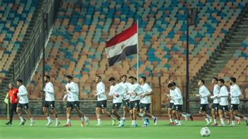   منتخب مصر يخوض تدريبه  استعدادا لمواجهة غينيا بيساو 