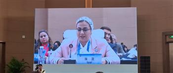    أمل عمار تلقى كلمة مصر في فعاليات القمة العالمية للمرأة 2025 فى الصين