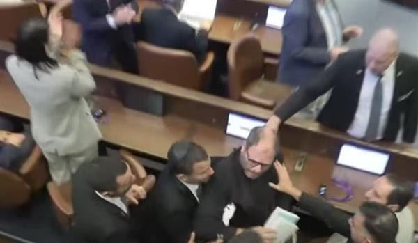 مشادات في الكنيست أثناء خطاب ترامب