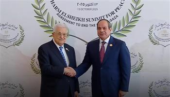 الرئيس السيسي يستقبل نظيره الفلسطيني للمشاركة في قمة شرم الشيخ