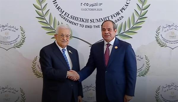 الرئيس السيسي يستقبل نظيره الفلسطيني للمشاركة في قمة شرم الشيخ