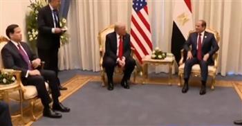 ترامب: الرئيس السيسي قام بعمل رائع لإيقاف الحرب في غزة