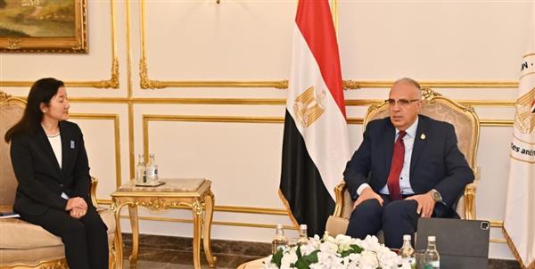 د.سويلم يلتقى الممثل المقيم لبرنامج الأمم المتحدة الانمائي بمصر