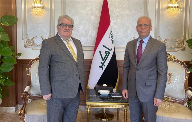 السفير العراقي بالقاهرة يستقبل مسؤول مكتب الحزب الديمقراطي الكردستاني