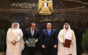 رئيس الوزراء يشهد توقيع مذكرة تفاهم بين مصر و قطر للتعاون في المجال الصحي