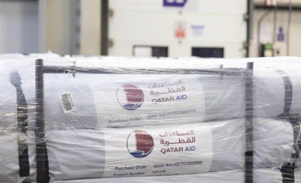 قطر تدشن جسرا بريا من المساعدات الإنسانية لدعم الشعب الفلسطيني
