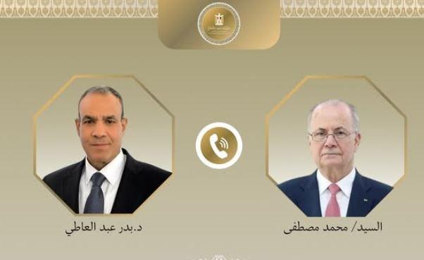 اتصال هاتفي بين وزير الخارجية و رئيس الوزراء الفلسطيني