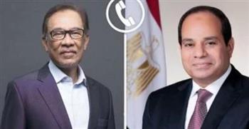   الرئيس السيسى يثمن المواقف الماليزية الداعمة للقضية الفلسطينية