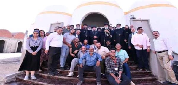 البابا تواضروس يضع حجر أساس مستشفى "الخليقة الجديدة" بأسيوط